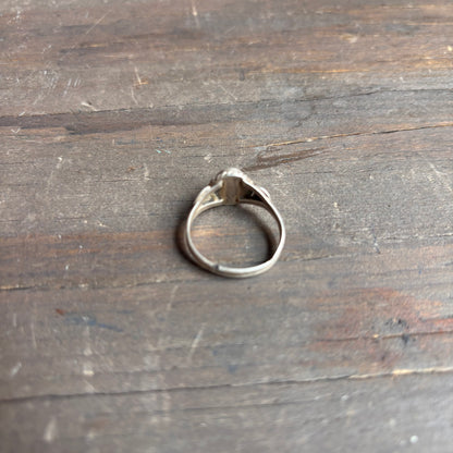 Vintage Sterling Silver Oval Turquoise Ring