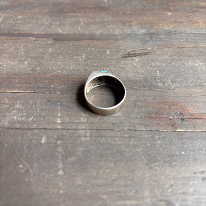 Sterling Silver Oblong Turquoise Ring