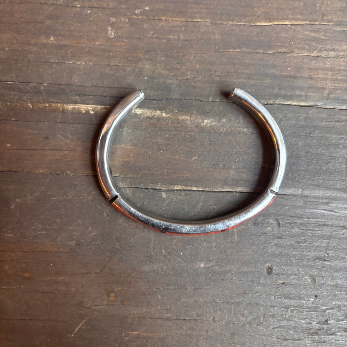 Sterling Silver Cuff with Inlay