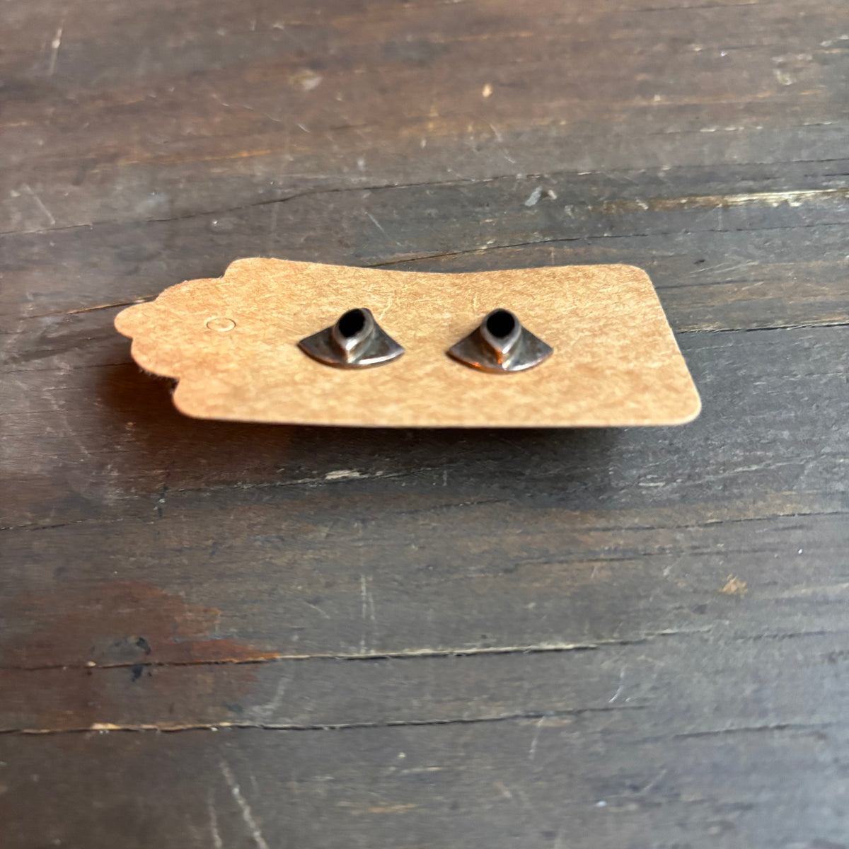 Vintage Silver Onyx Earrings