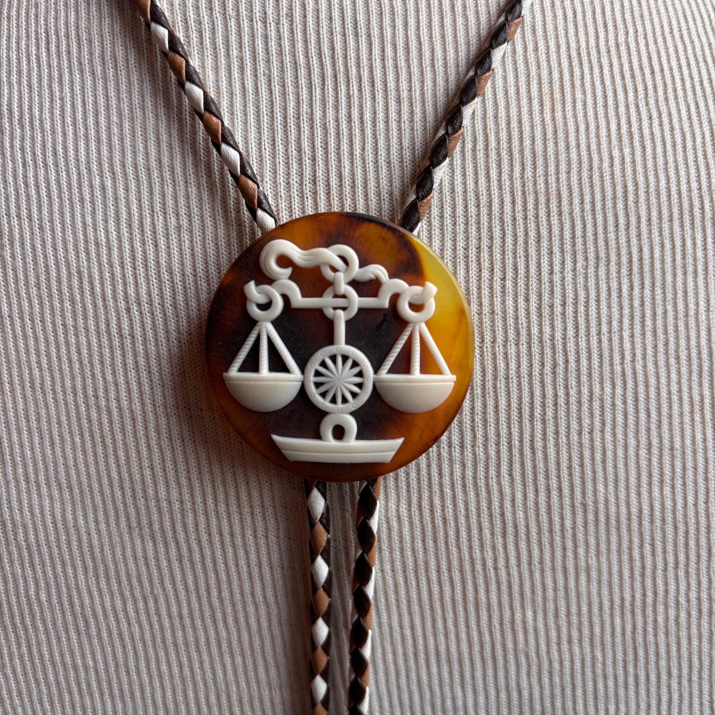 Scale Bolo on Two-Tone Tie