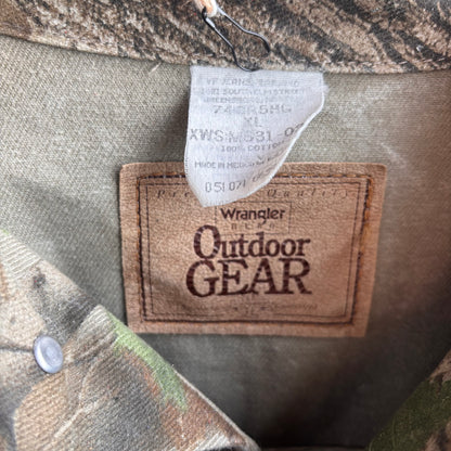 Out of the Blue Vintage Fringed Camo Denim