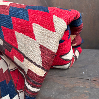 Vintage Woven Fringed Throw Blanket