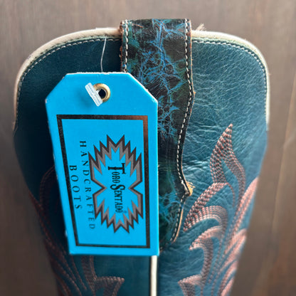 Toro Sentado Teal Leather Boots