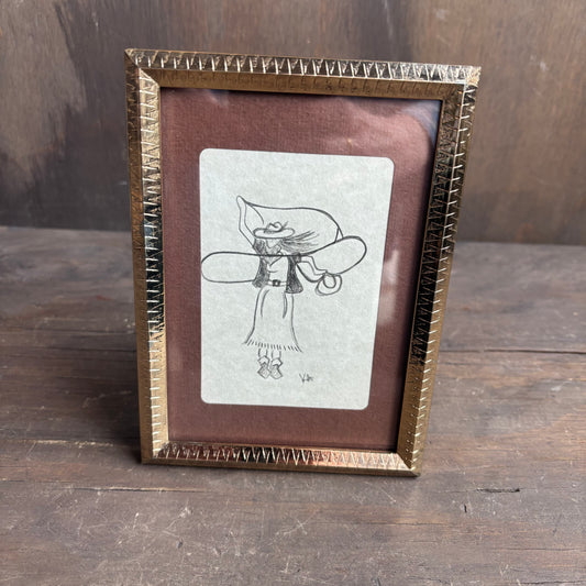 Karen "K" Abate Cowgirl in Gold Frame
