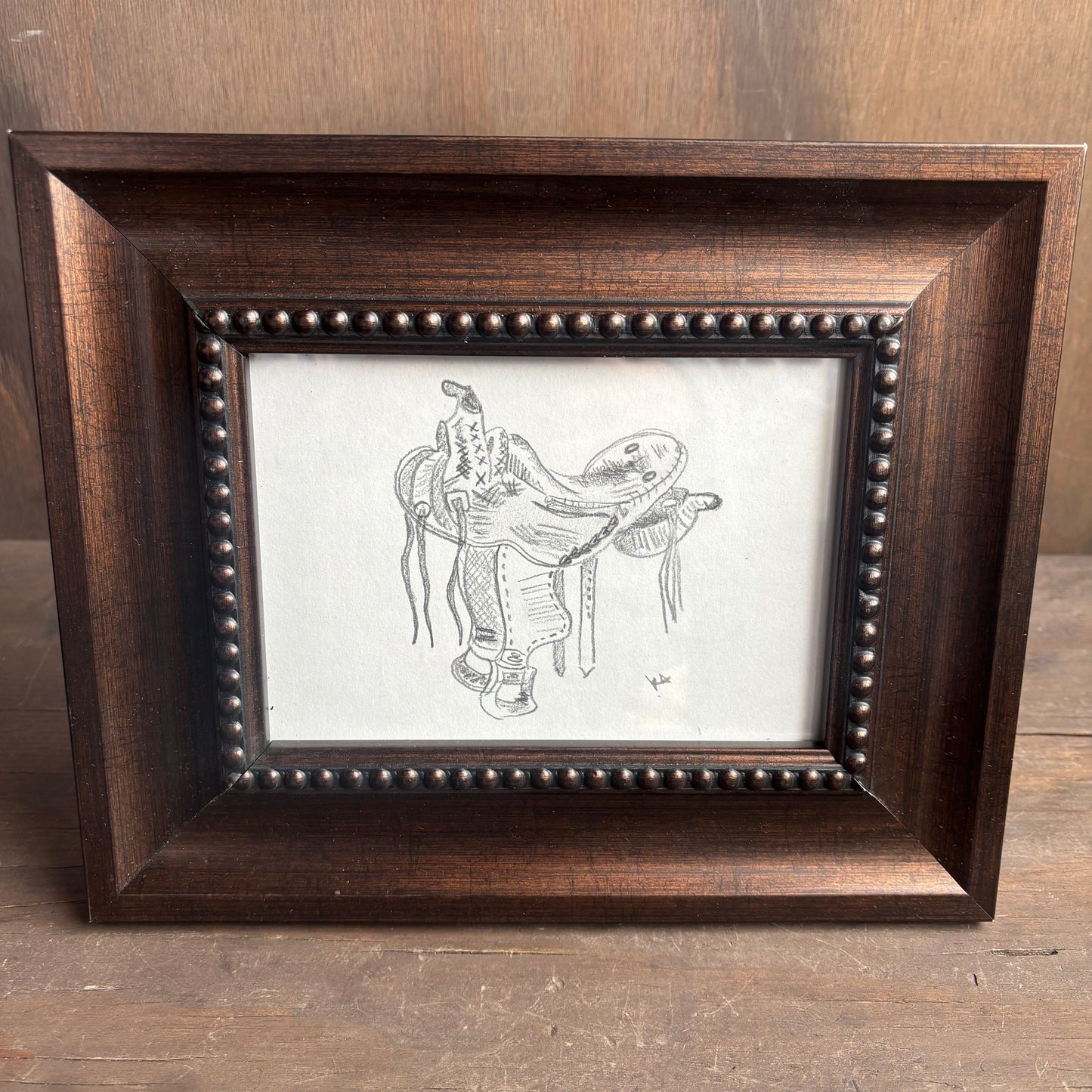 Karen "K" Abate Saddle in Wood Frame