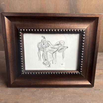 Karen "K" Abate Saddle in Wood Frame