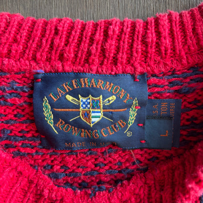 Red Fair Isle Sweater