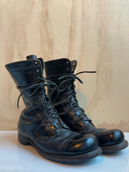 Corcoran Black Leather Military Boots