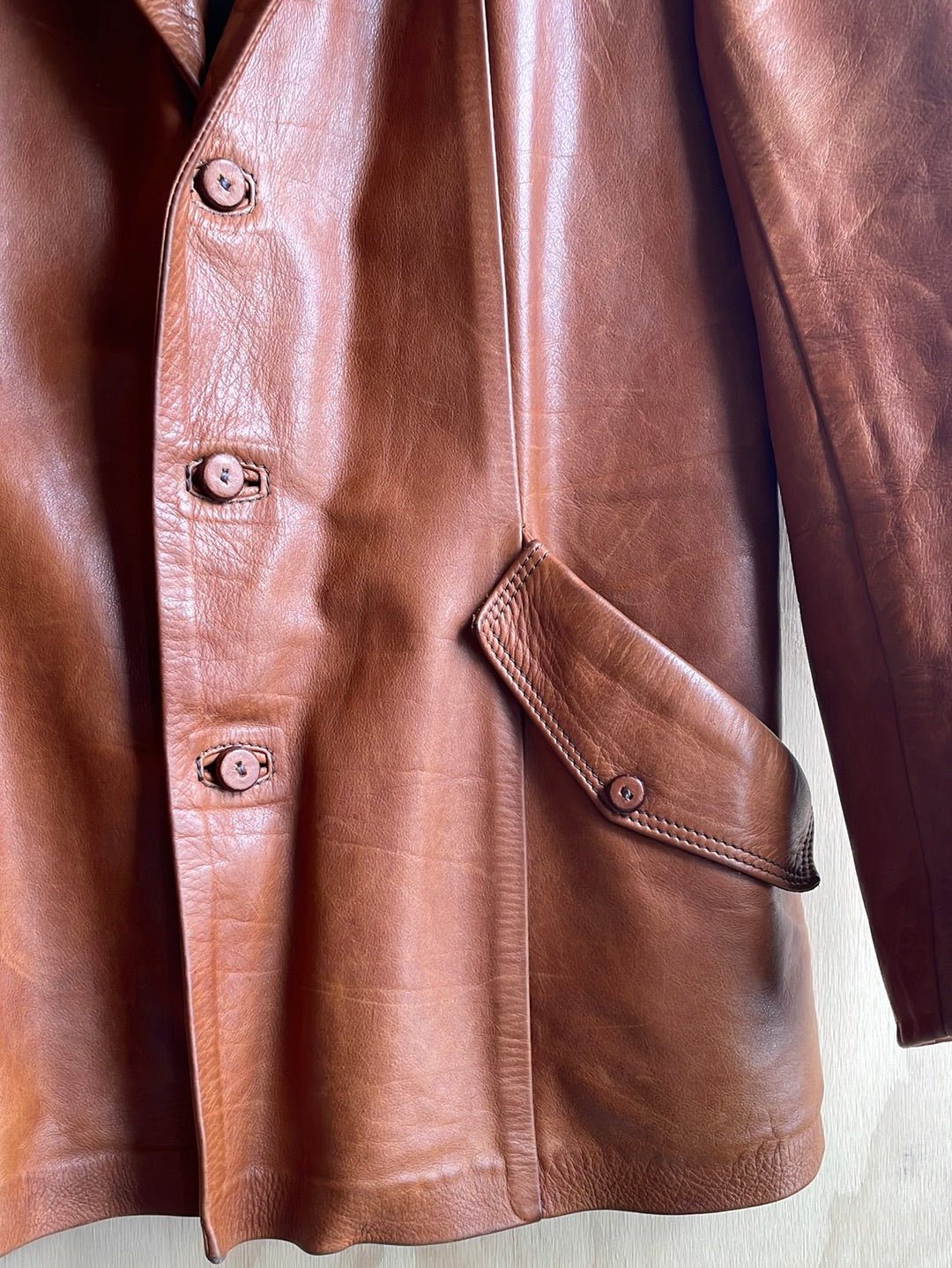 Vintage Leather Blazer