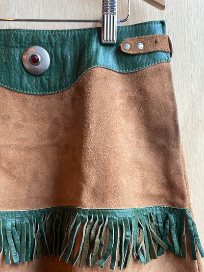 Kid’s Leather Fringe Skirt and Vest