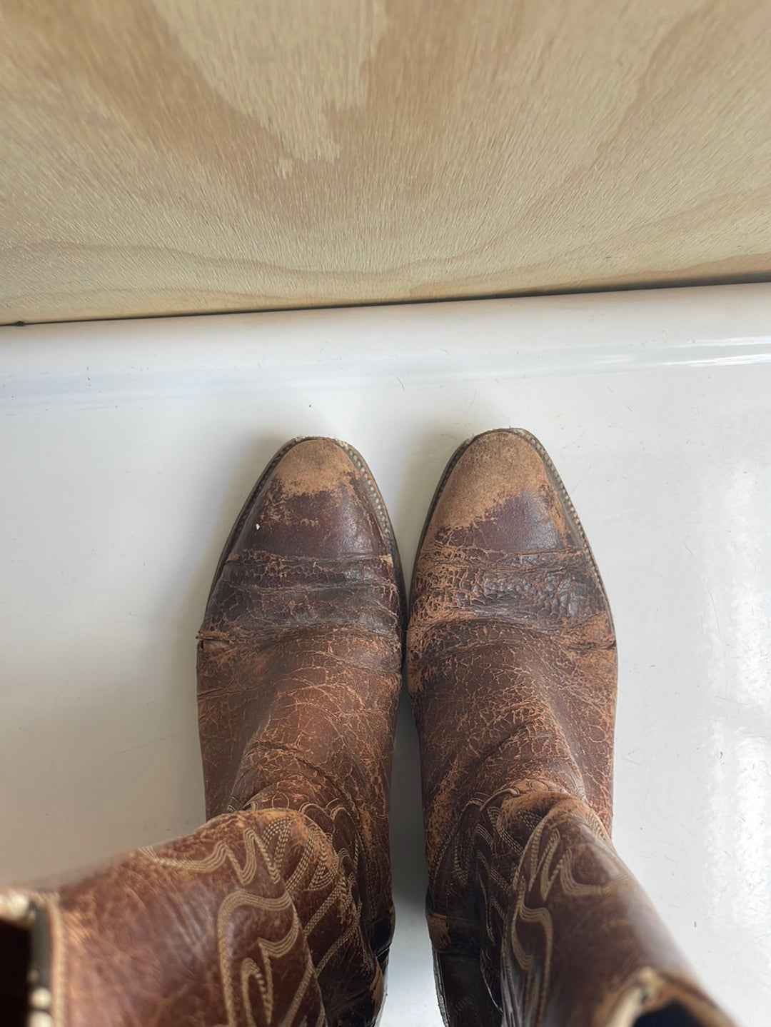 Vintage Lucchese Brown Boots