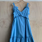 Blue ruffle dress