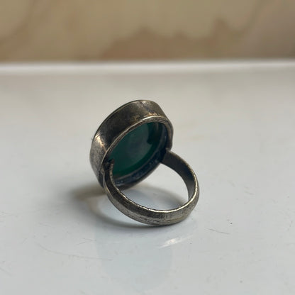 Green Agate Ring