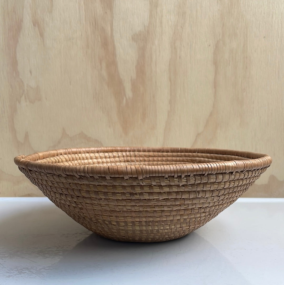 Light brown woven basket