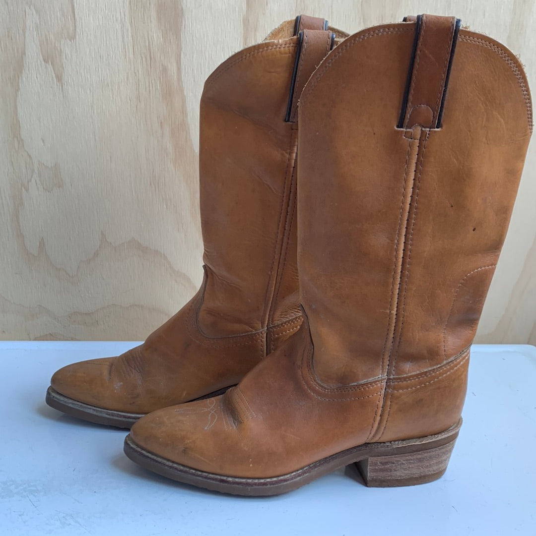 Carmel leather Western boot