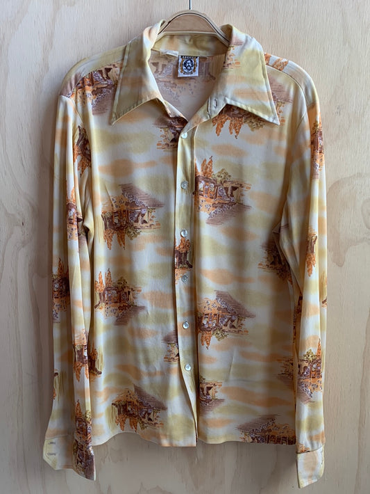 Accent 1970s button down