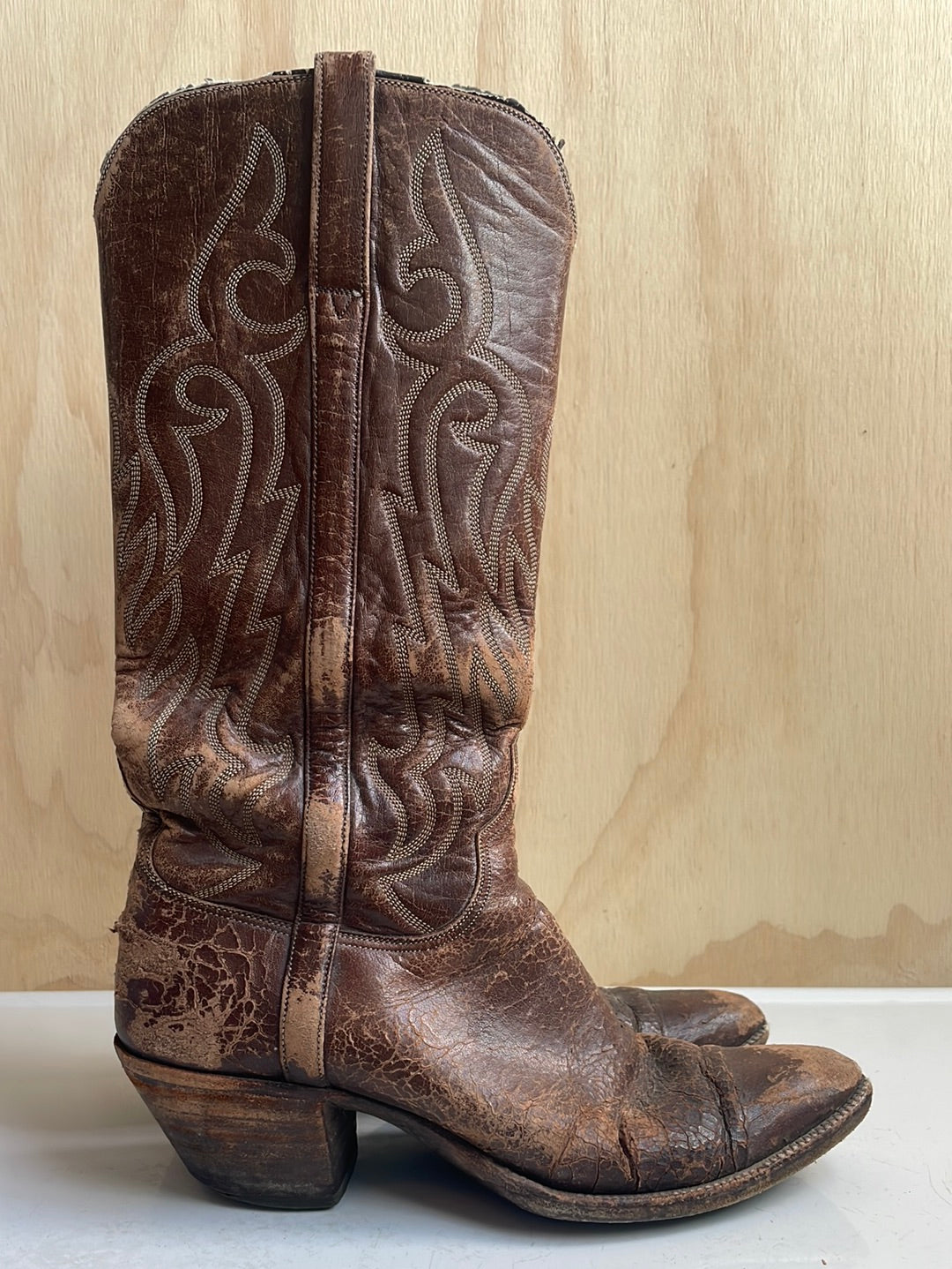 Vintage Lucchese Brown Boots