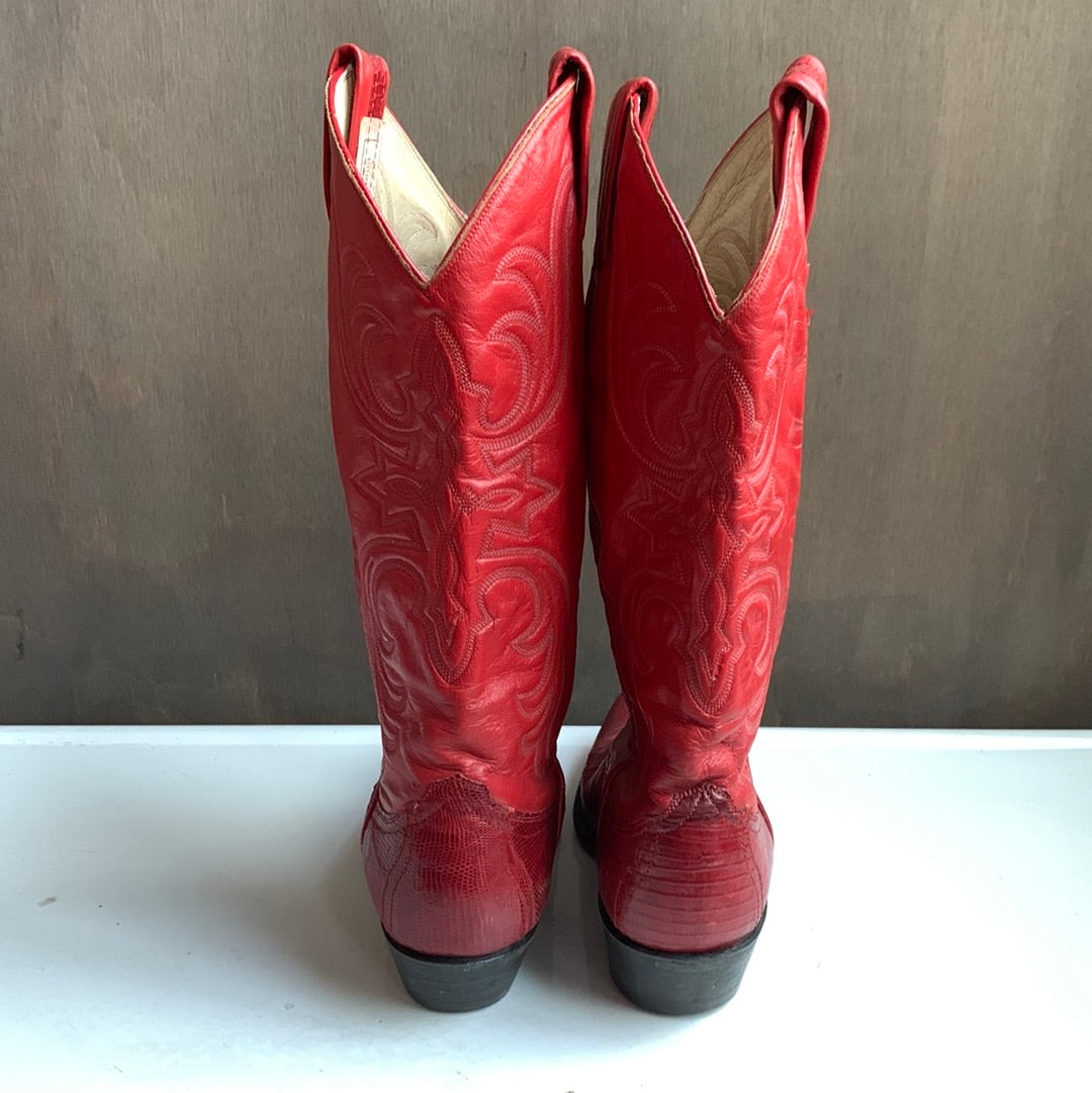 Vintage 2024 red boots