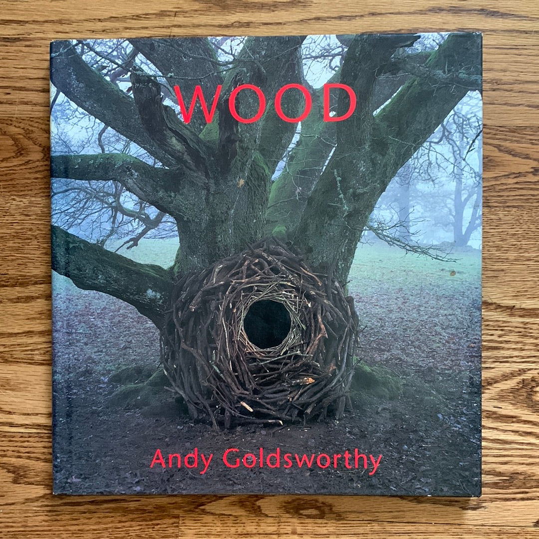 Wood hardcover book