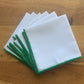 Handkerchiefs with green trim