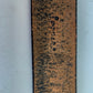 Leather belt with decorative etching