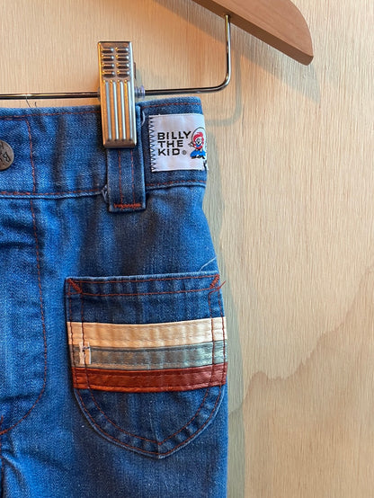 Billy the Kid Patterned Pocket Jeans- Kids