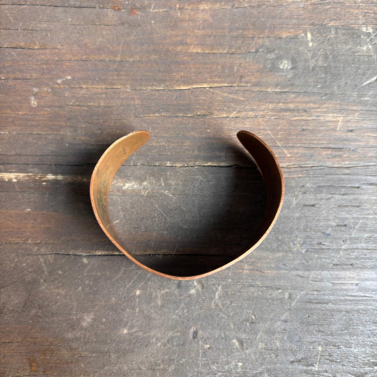 Vintage Stamped Copper Cuff