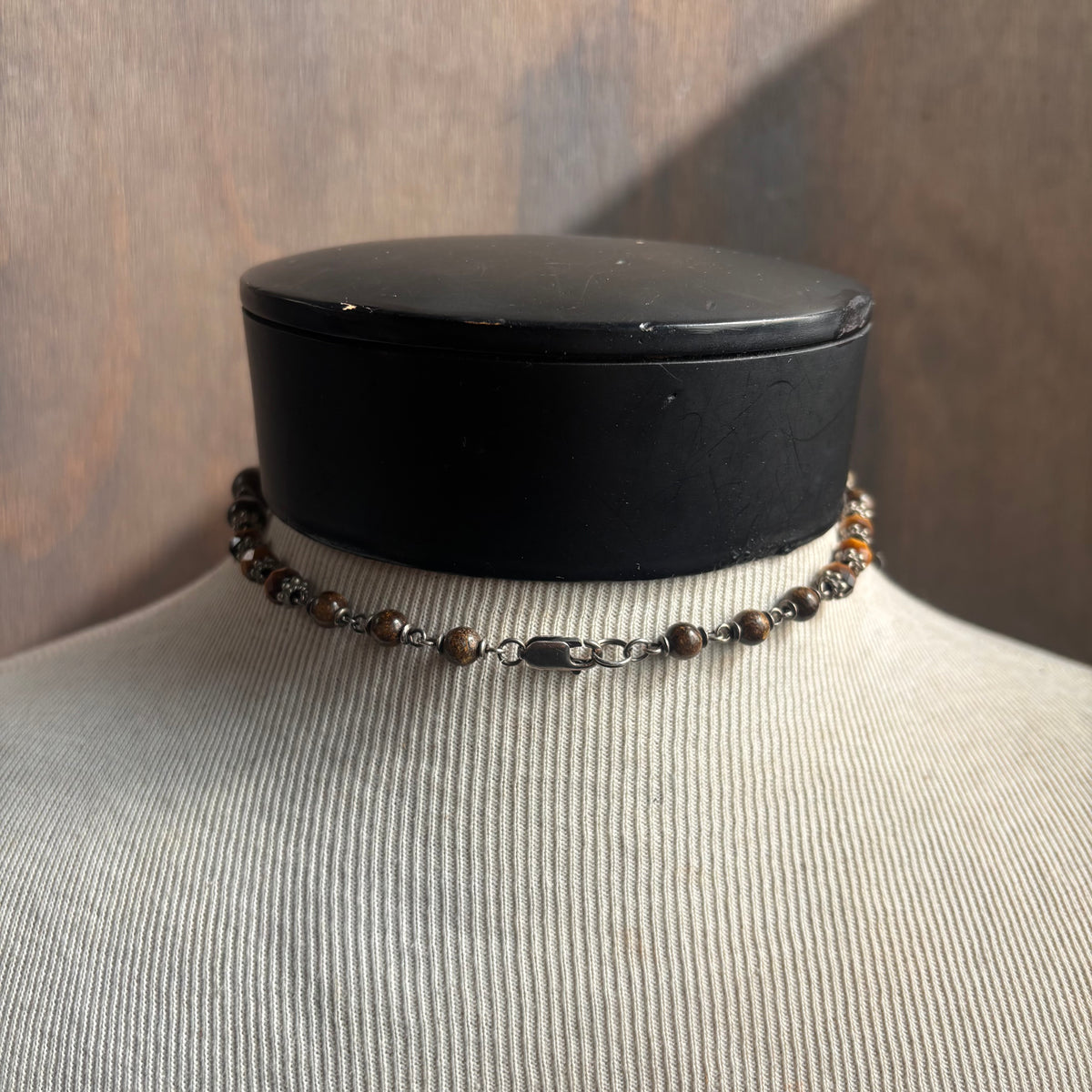 Etched Stone Necklace