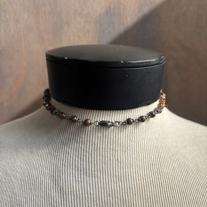 Etched Stone Necklace
