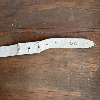 Vintage White Embellished Southwestern Belt