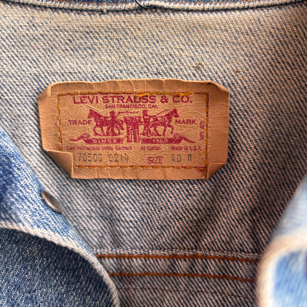 Out of the Blue Vintage Fringed Denim Jacket