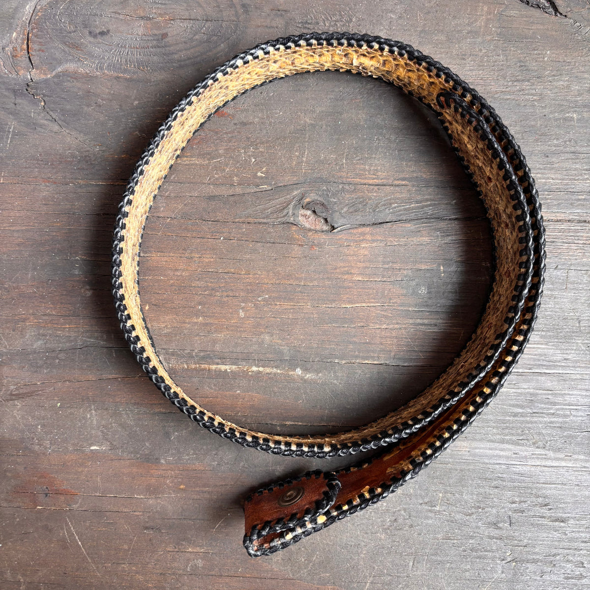 Vintage Rattlesnake Belt