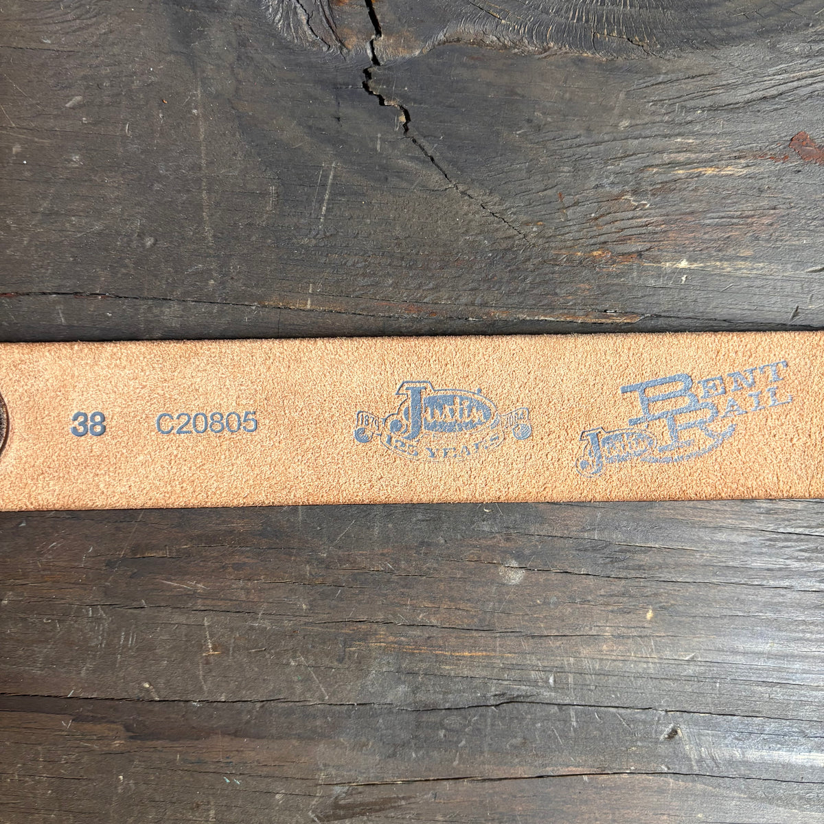 Justin Cross Embellished Leather Belt