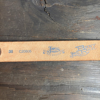Justin Cross Embellished Leather Belt
