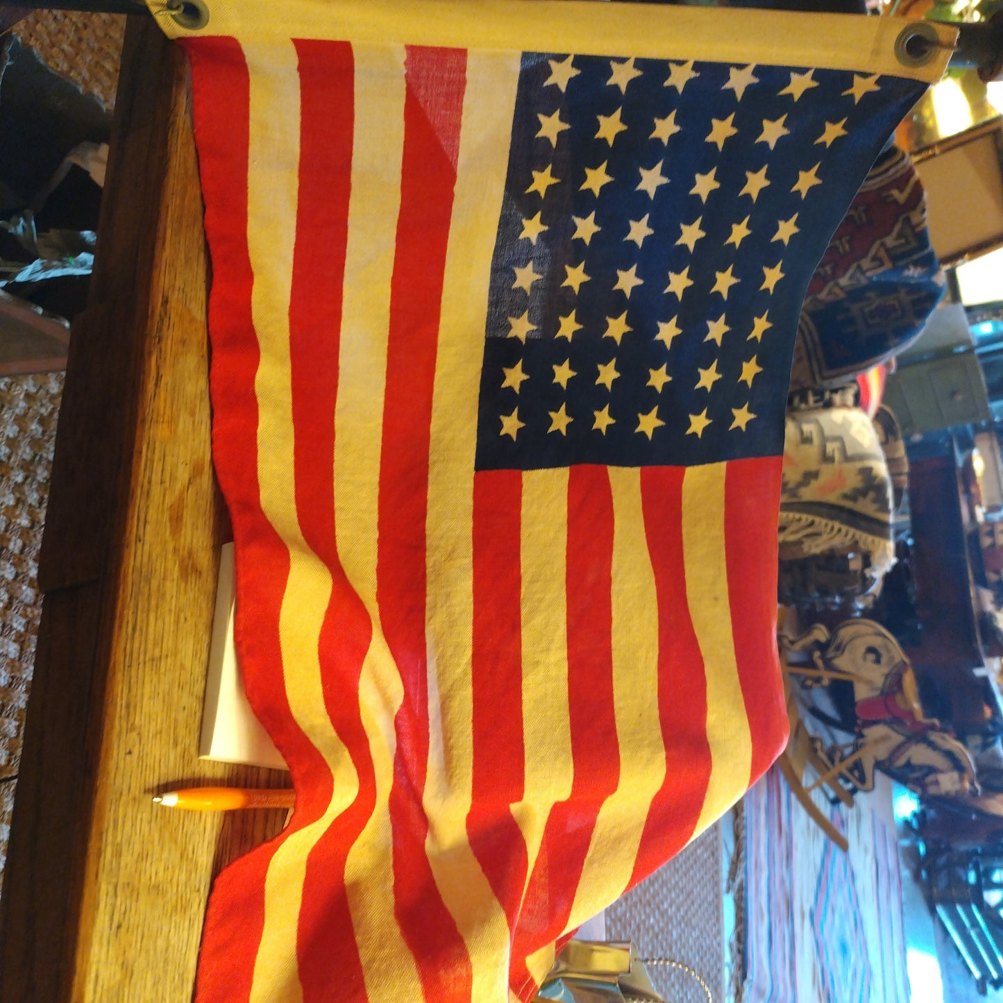 vintage USA flag w 48 states