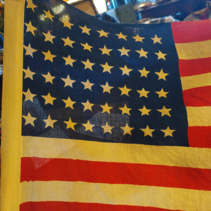 vintage USA flag w 48 states