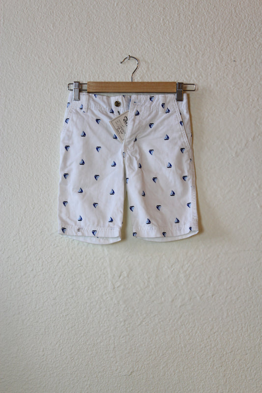 White Sailboat Shorts