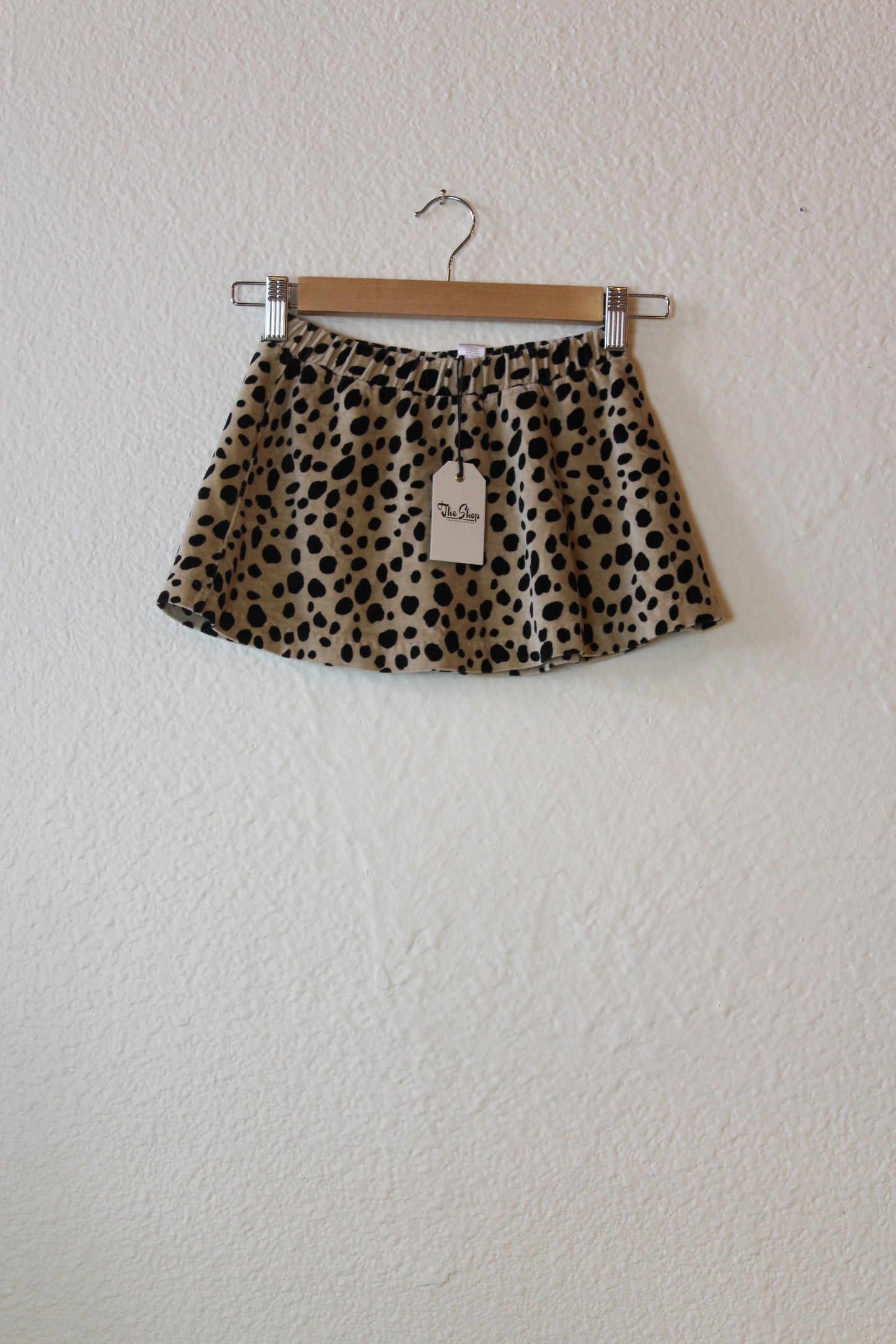 Girls kids leopard cheetah animal print skirt