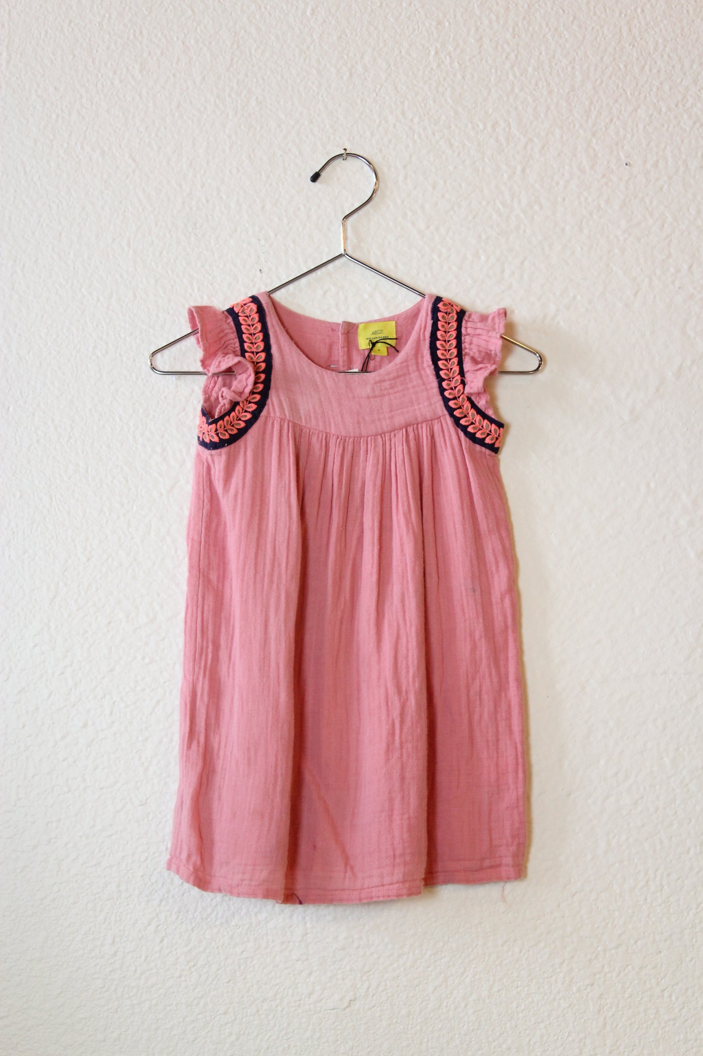 Roller Rabbit Kids Pink Embroidered Dress