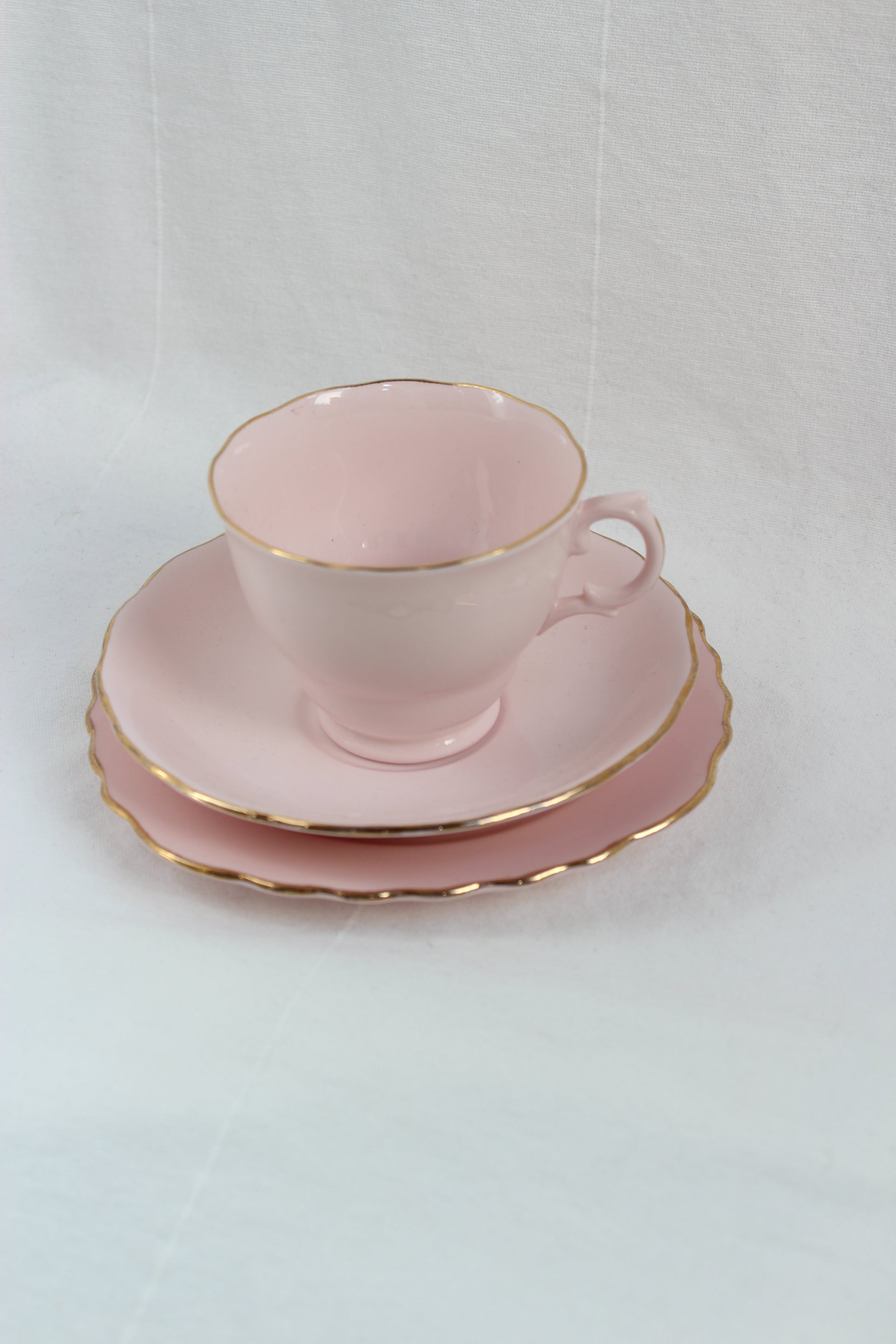 Pink Miss America Cup And Saucer Set
