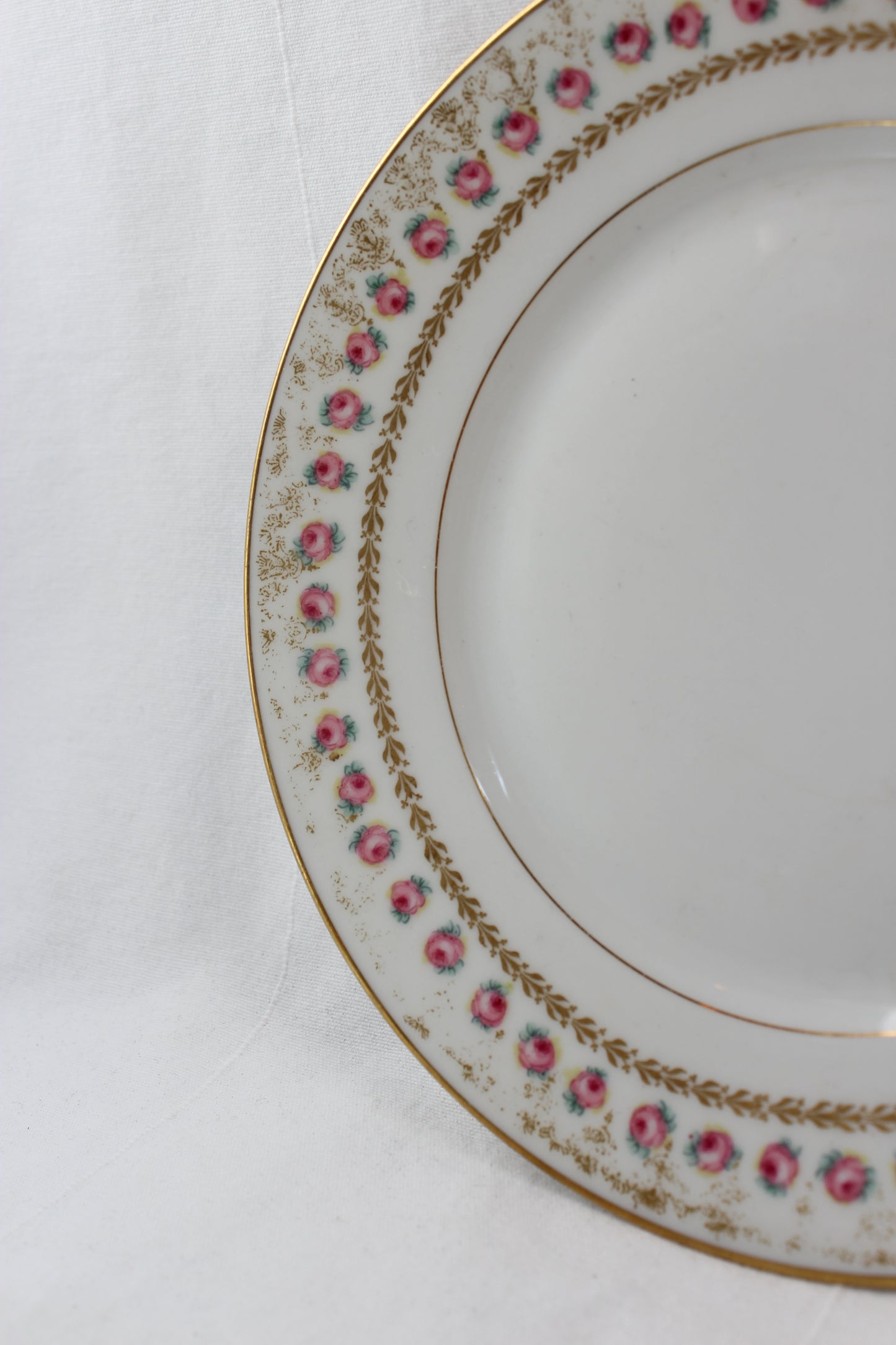 Flowered French Limoge plate