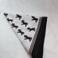 Black And White Horse Design Scarf