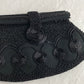 Black Beaded Black Purse