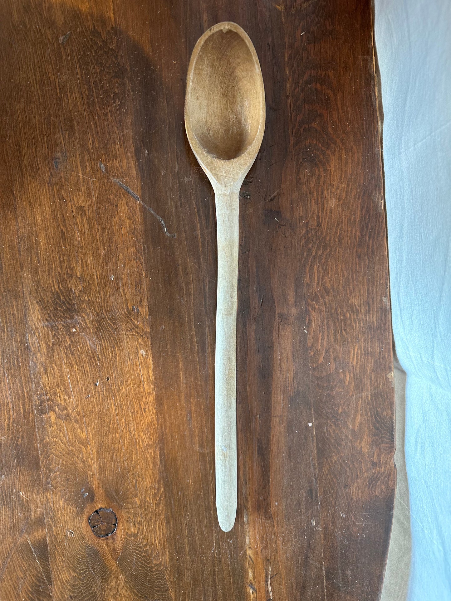 Light wooden spoon handmade