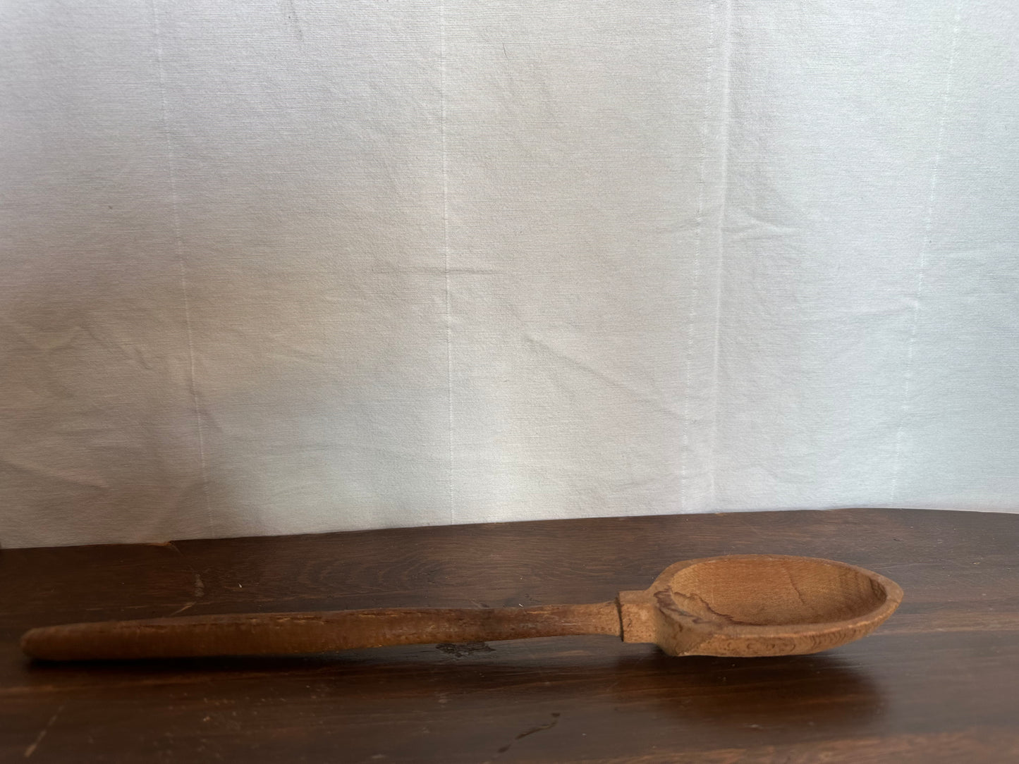 Dark wooden spoon