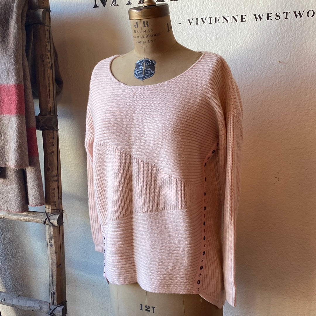 Pink Shaker Sweater