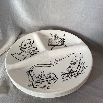 Cookout BBQ Plate and Cup Set