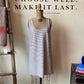 Madewell Tan / Navy Striped Tank Dress