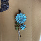 Blue Flower Brooch